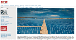 Desktop Screenshot of cetcsolarenergy.com